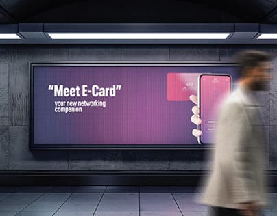 ecardi billboard and giveaways design